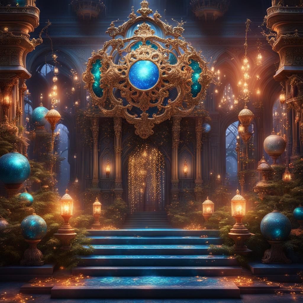 Sparkly Decoration Pieces in Fantasy Concept Art