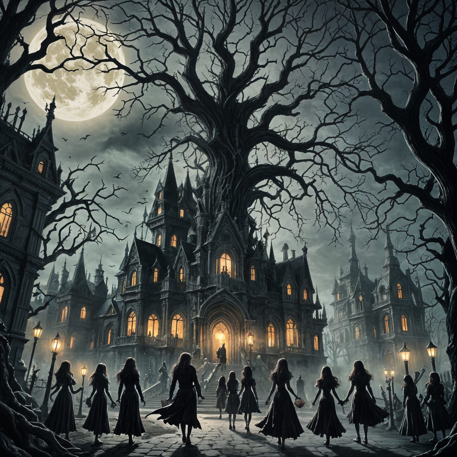 Monster High Horror in Doré Style