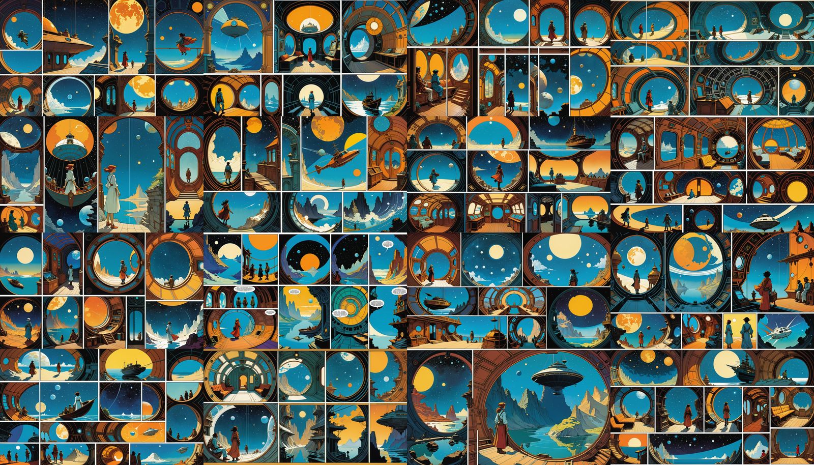 Time-Traveling Comic Book Art Adventure