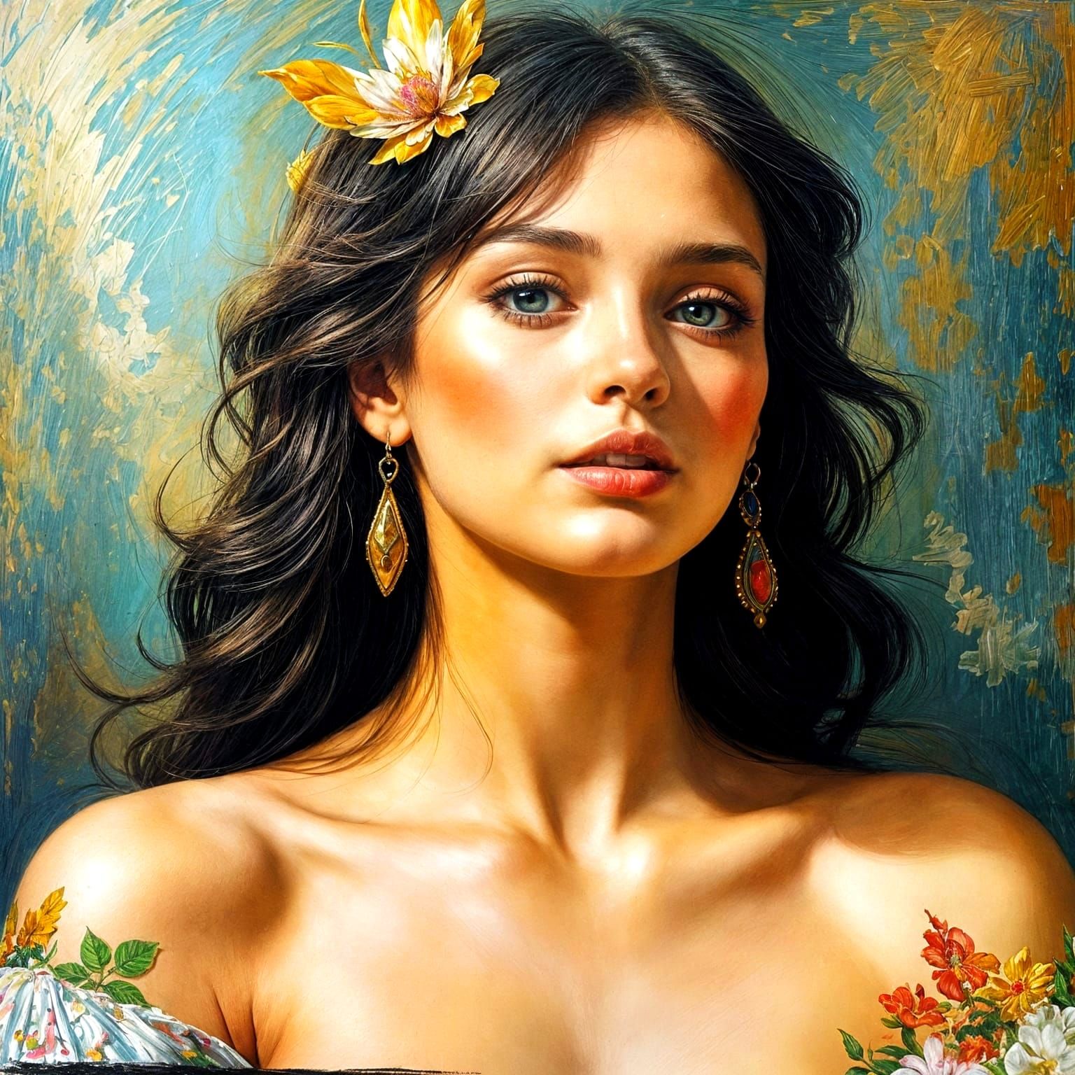 Vibrant Painting Showcasing Masterful Use of Volume