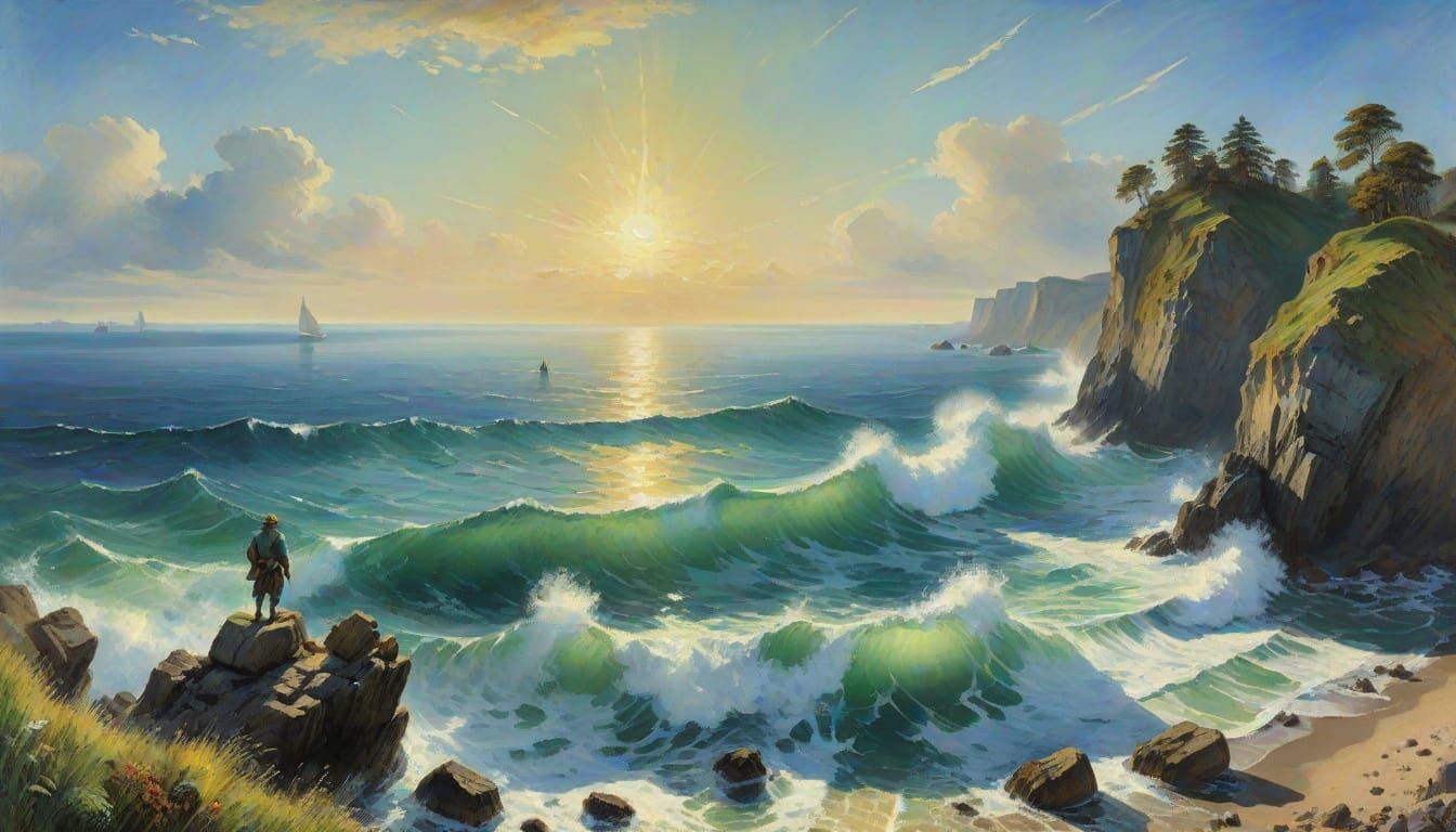 Epic Impressionist Masterpiece of Robinson Crusoe