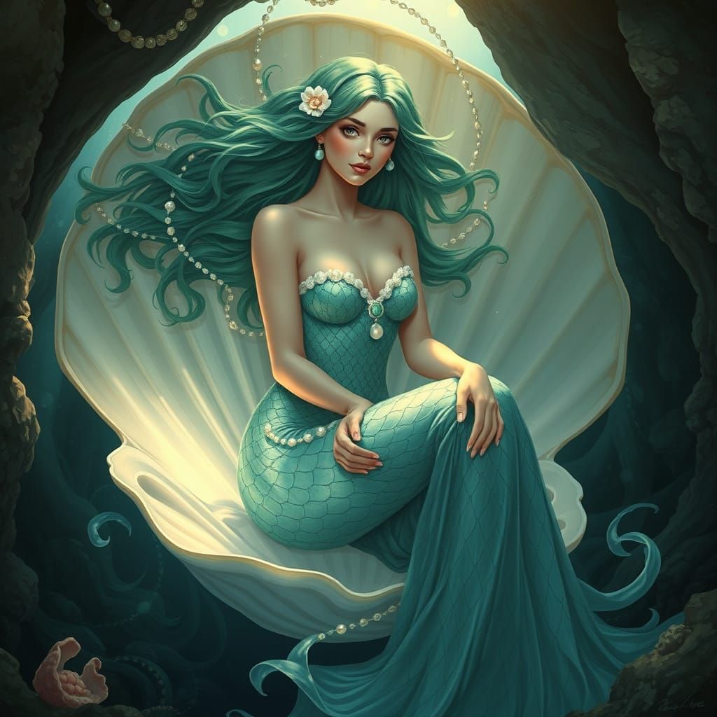 Emerald Water Nymph in Hidden Grotto