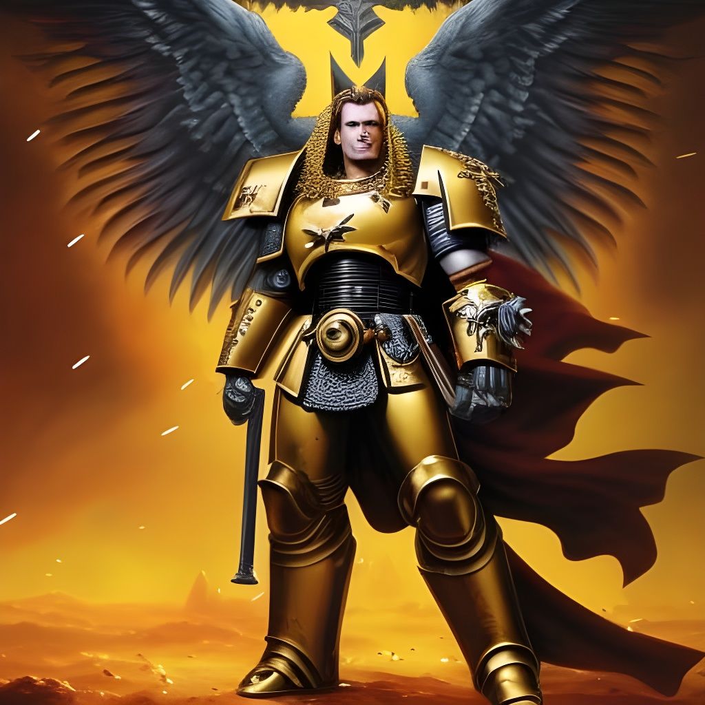 Sanguinius: Warhammer 40k Hyperrealistic Concept Art