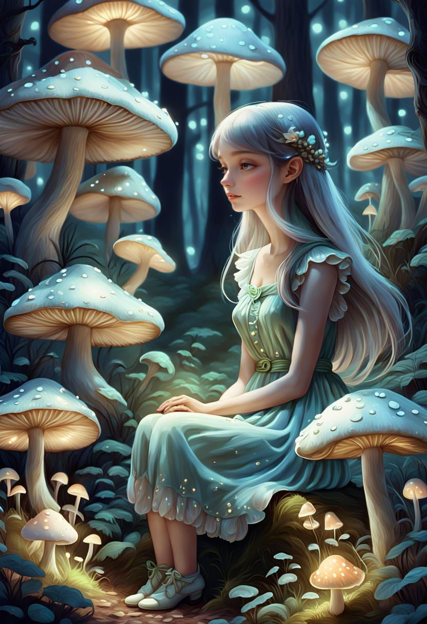 Ethereal Scene of Delicate Comfort and Peace