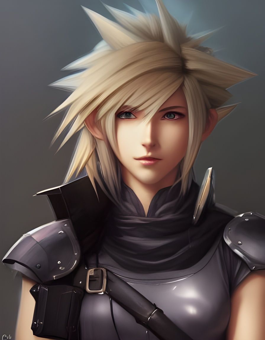 Hyperdetailed Portrait of a Woman with Sword