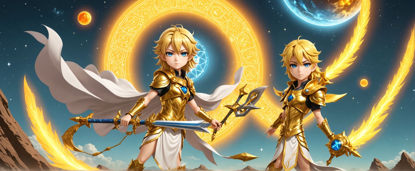 Divine Sailor Neo Chibi Chibi Digital Art