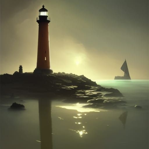 Lighthouses: Dark Fantasy Concept Art in 8K