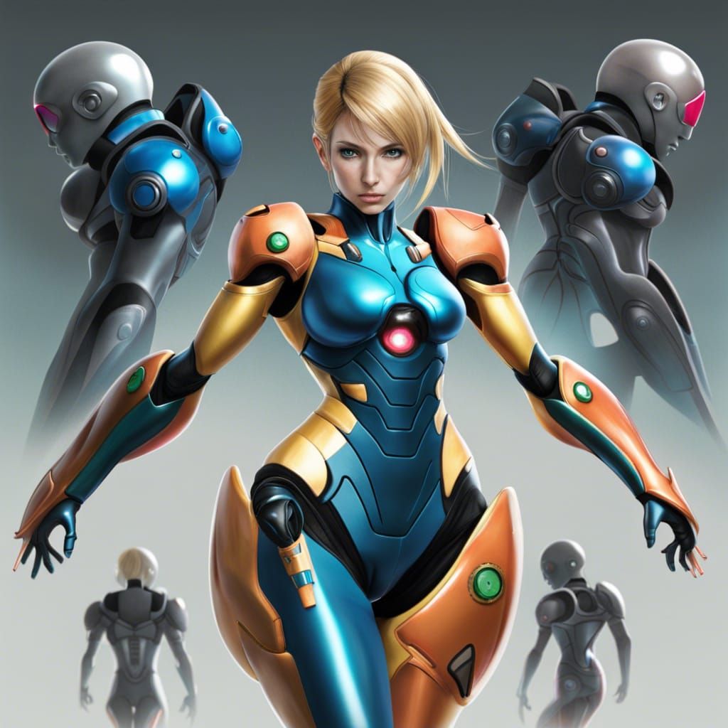 Hyperrealistic Zero Suit Samus Aran