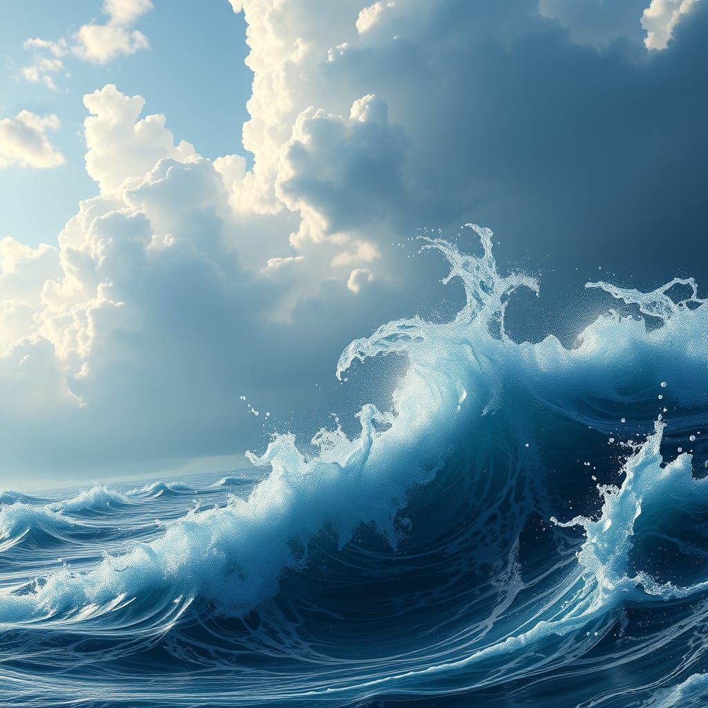 Fantastical Oceanic Dreamscape in Deep Color