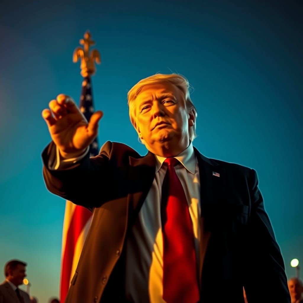 Modern day absolute cinema 🎥 scene of president trump as a ...