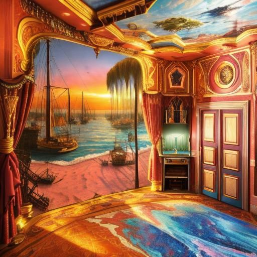 Photorealistic 3D Surrealism in Cinematic Style