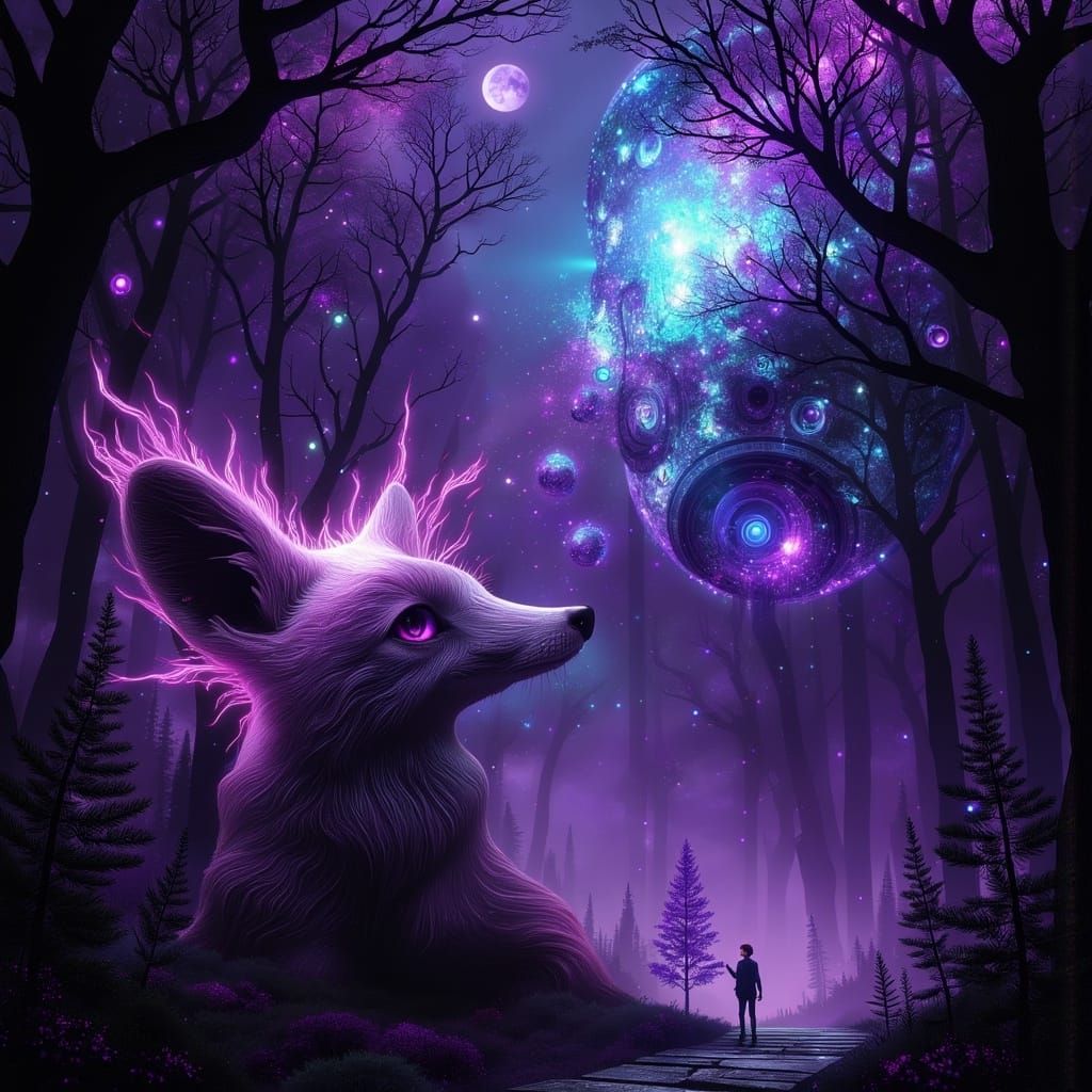 Whimsy in Gothic Shadows Revealed in Cyberpunk Realism