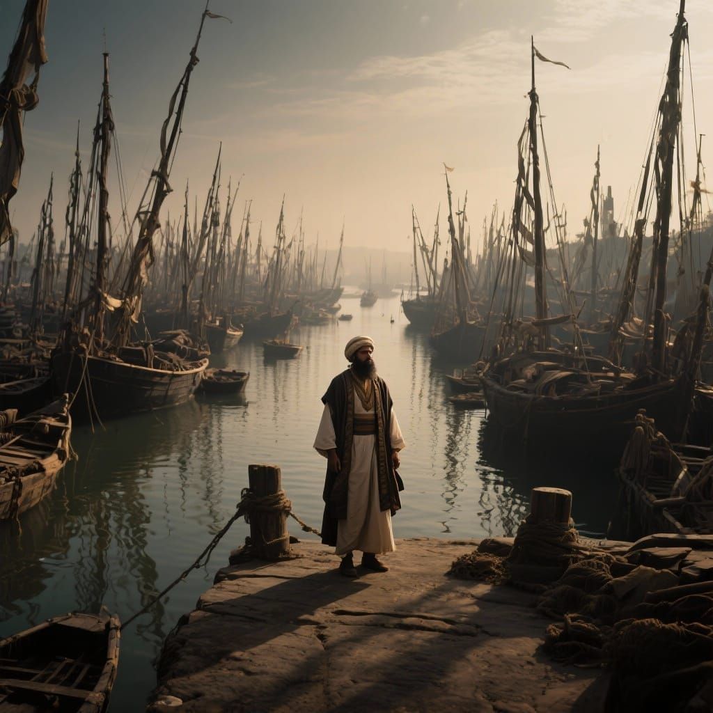 Merchant Arrives at Khambhat Port: Epic Film