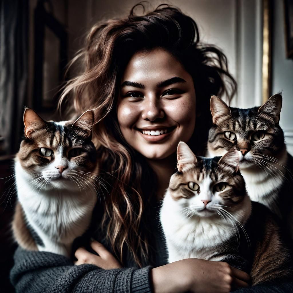 Zoe, the cat lady