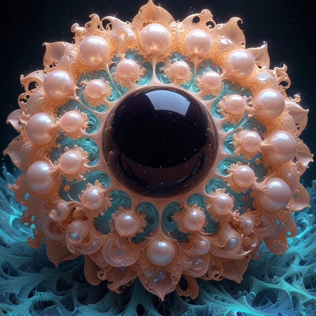 Cosmic Eye Orb in Volumetric Rendering Style