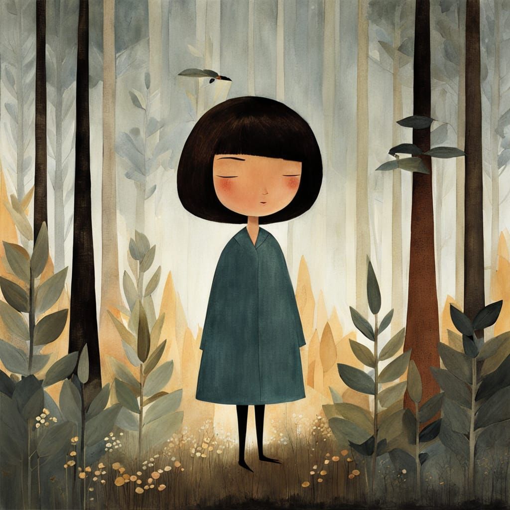 Whimsical Storybook Illustrations in Watercolor Style