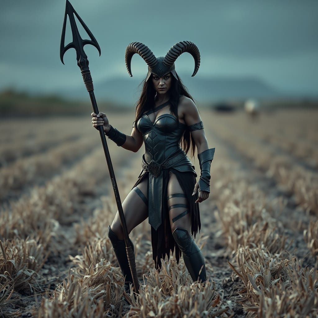 Epic Amazonian Warrior Proxima Midnight in Gritty Cinematic ...