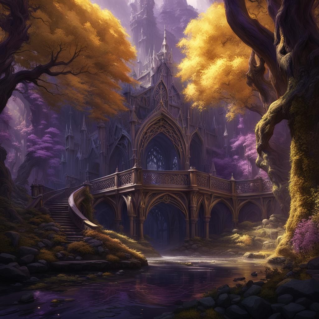 Lothlorien: Dark Fantasy Concept Art in 8k Resolution