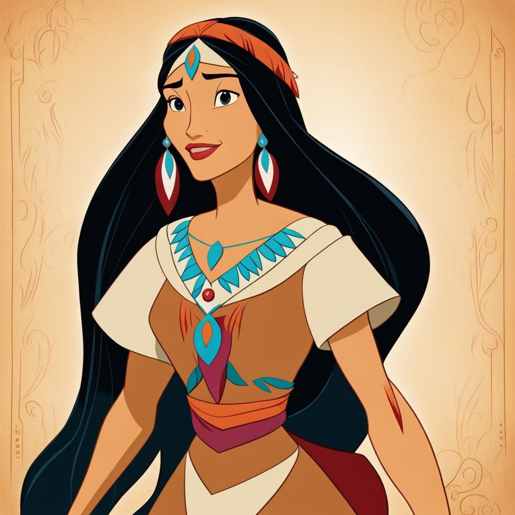 Disney's Pocahontas: Animated Character Portrait