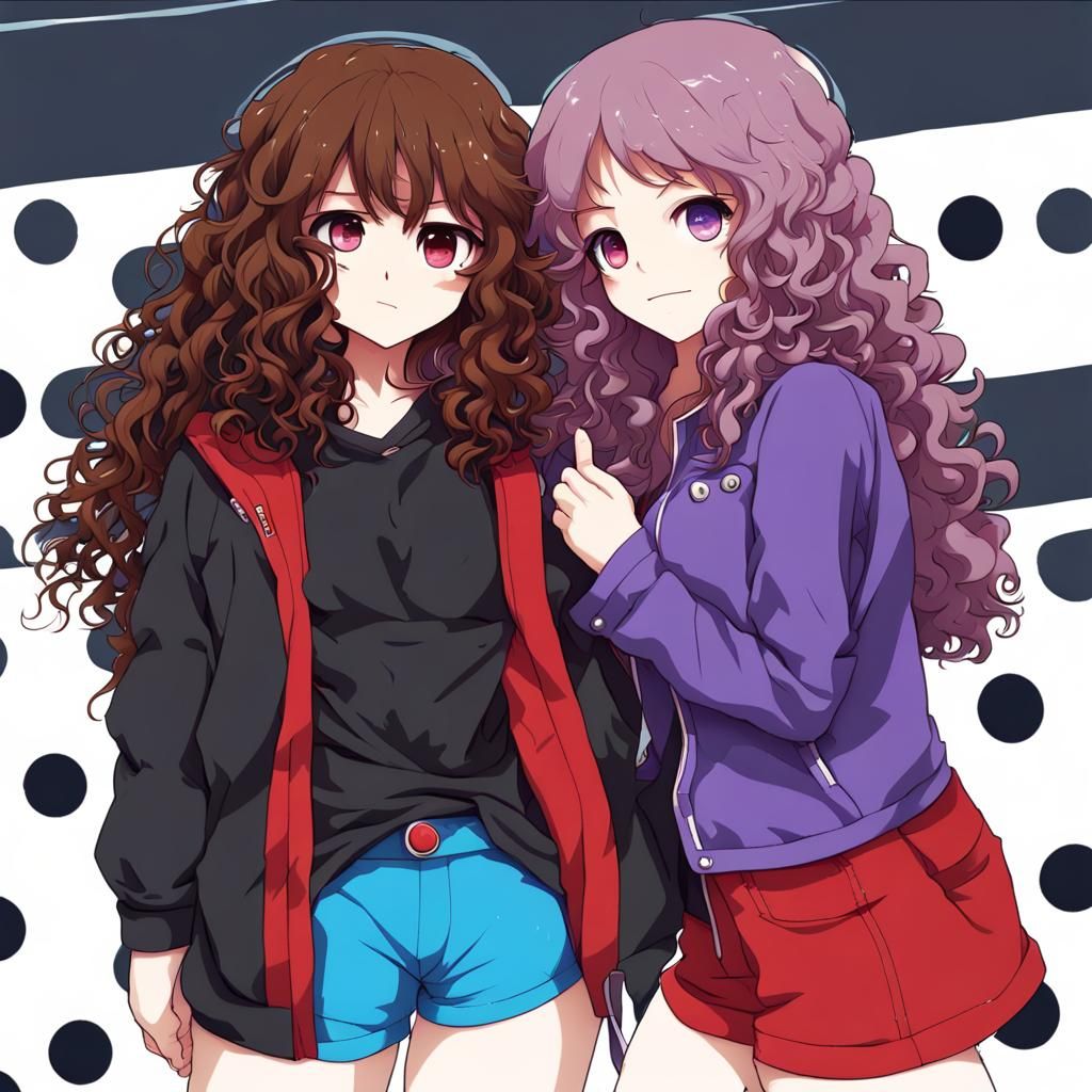 Anime Style Person in Fluffy Jacket