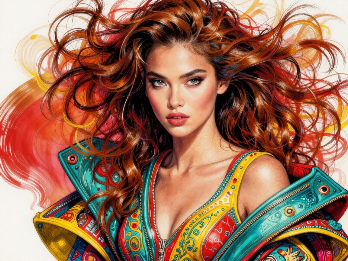 Filipino Fashion Portrait in Vibrant Colors