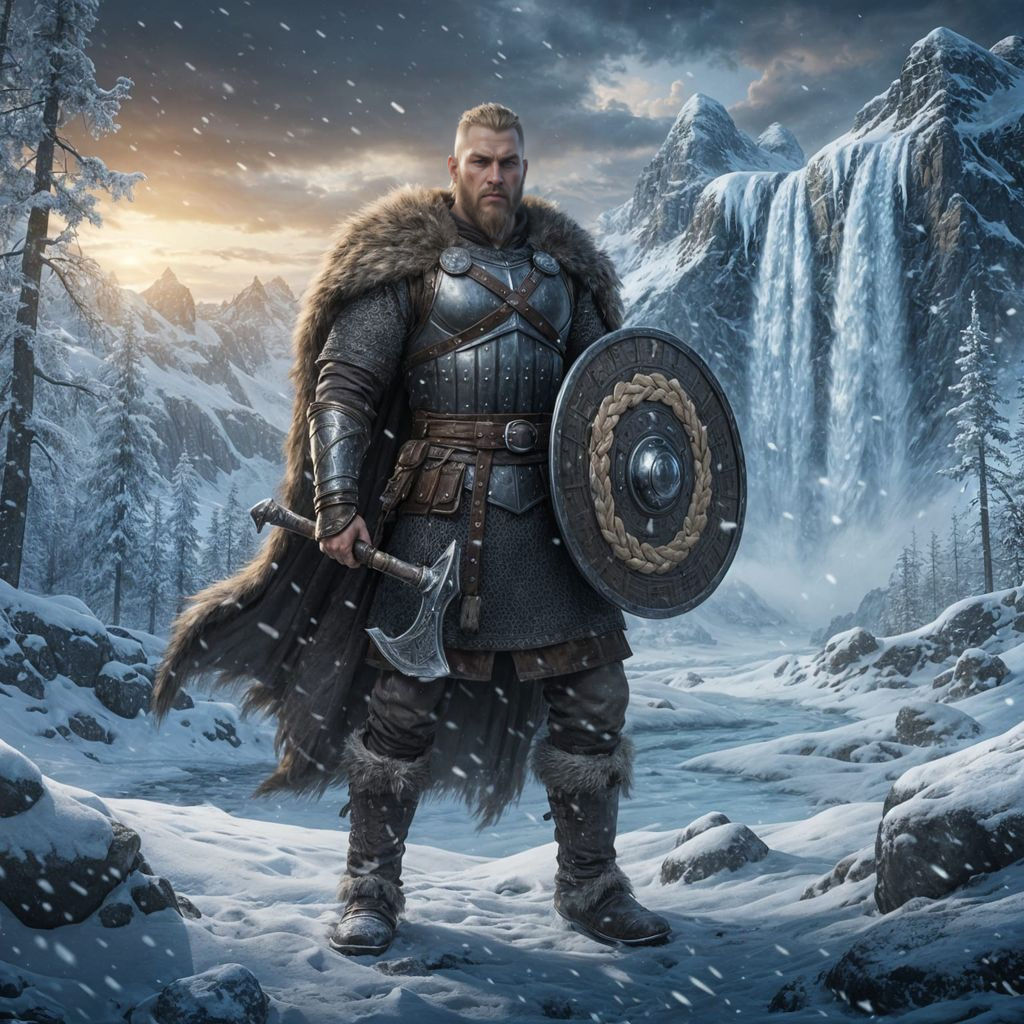 Epic Viking Warrior of the Bread Tribe
