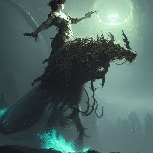 Persephone, Empress of Tartarus: Dark Fantasy Art