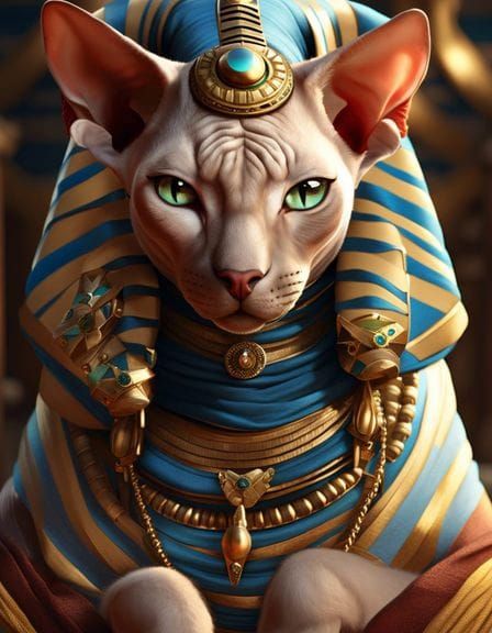 🌞🐪 Sphynx Sekhmet - Egyptian Goddess Of The Hot Desert Sun...