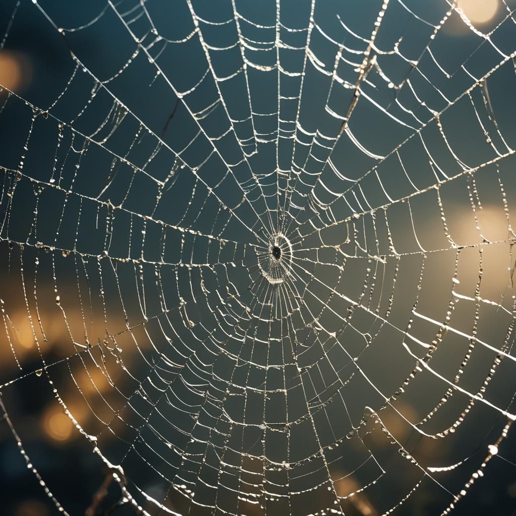 Spiderweb of Thoughts: Cinematic Film Still