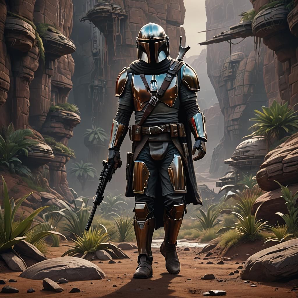 The Mandalorian and Grogu: Detailed Matte Painting