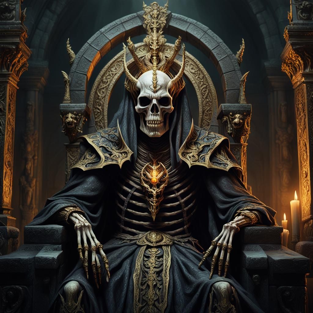 Arch-Lich Adraxil: Dark Fantasy Cinematic Portrait