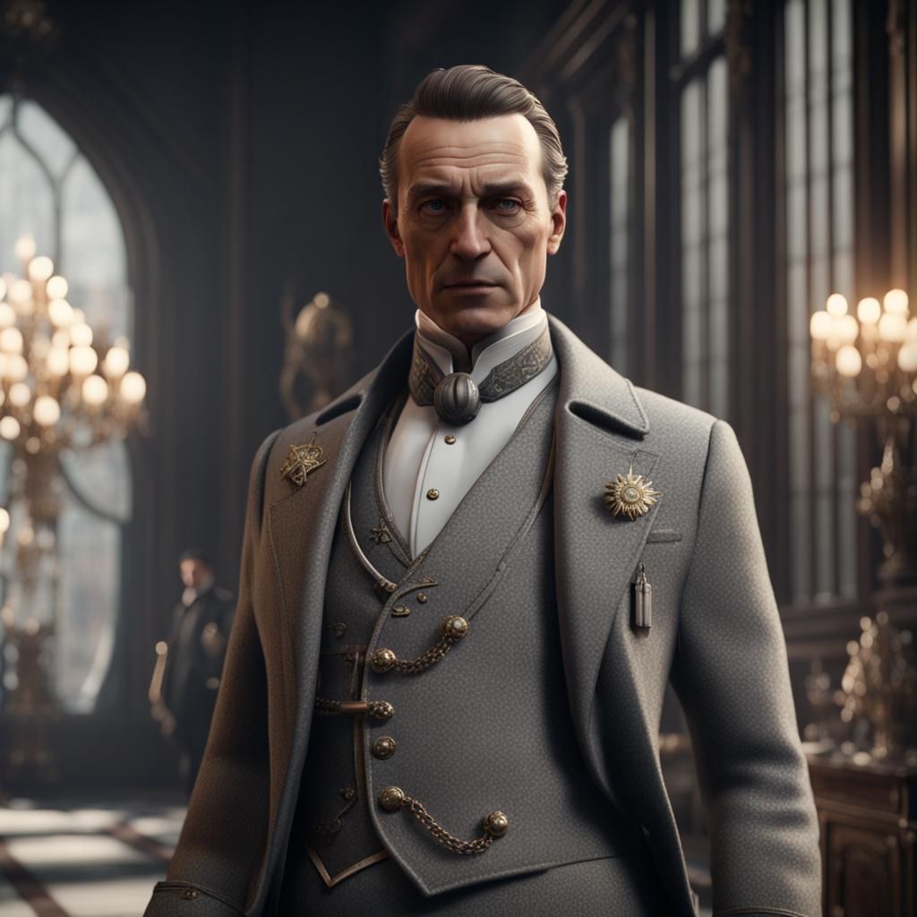 Albert Moriarty in Dior: 3D Game Cinematic Render