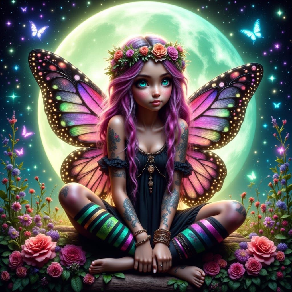 <lora:Digital Dream:1.0> <lora:Bohemian Whimsy:1.0> A vibran...