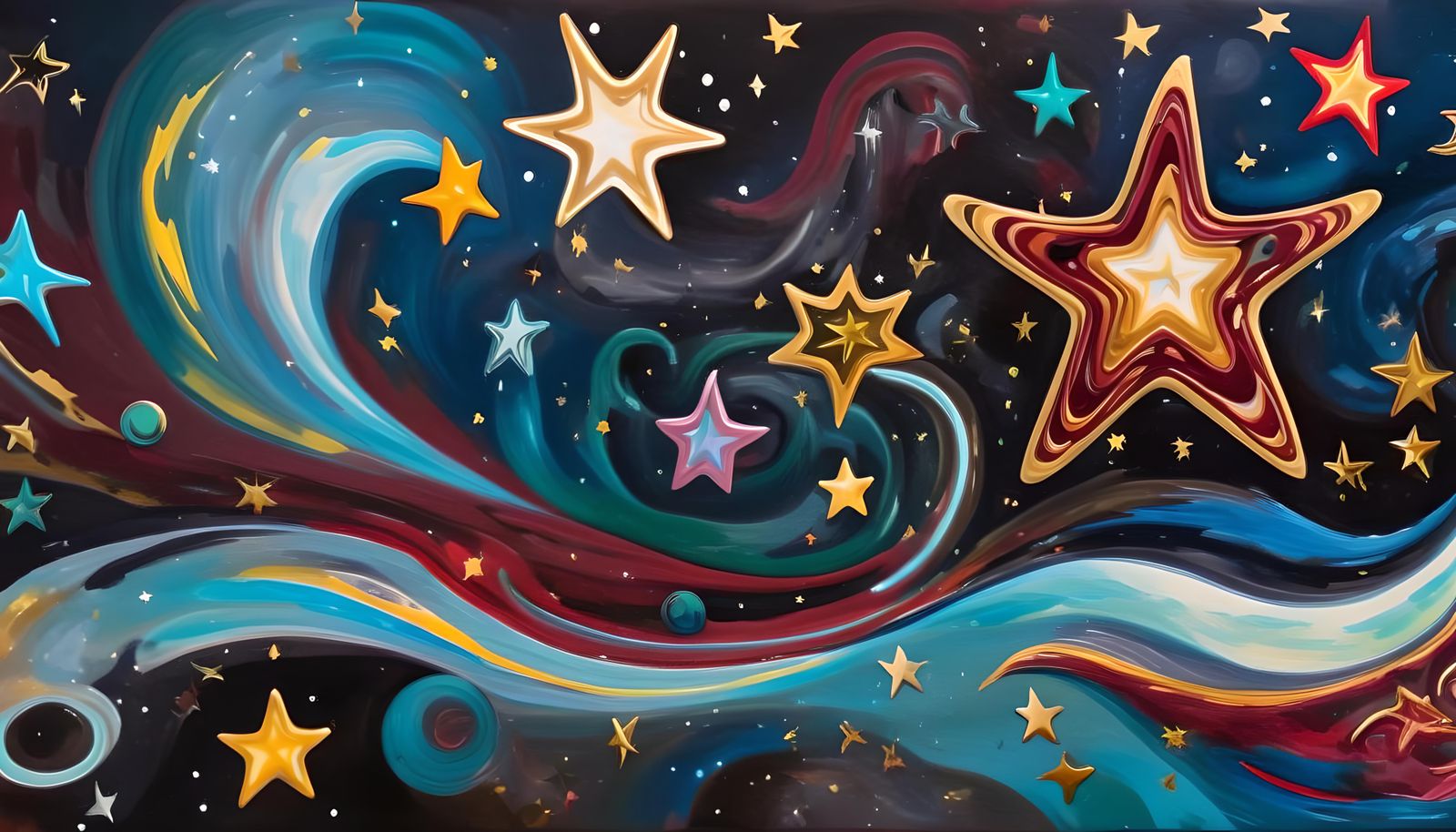 Electromagnetic Star Cluster Formation in Impasto Style