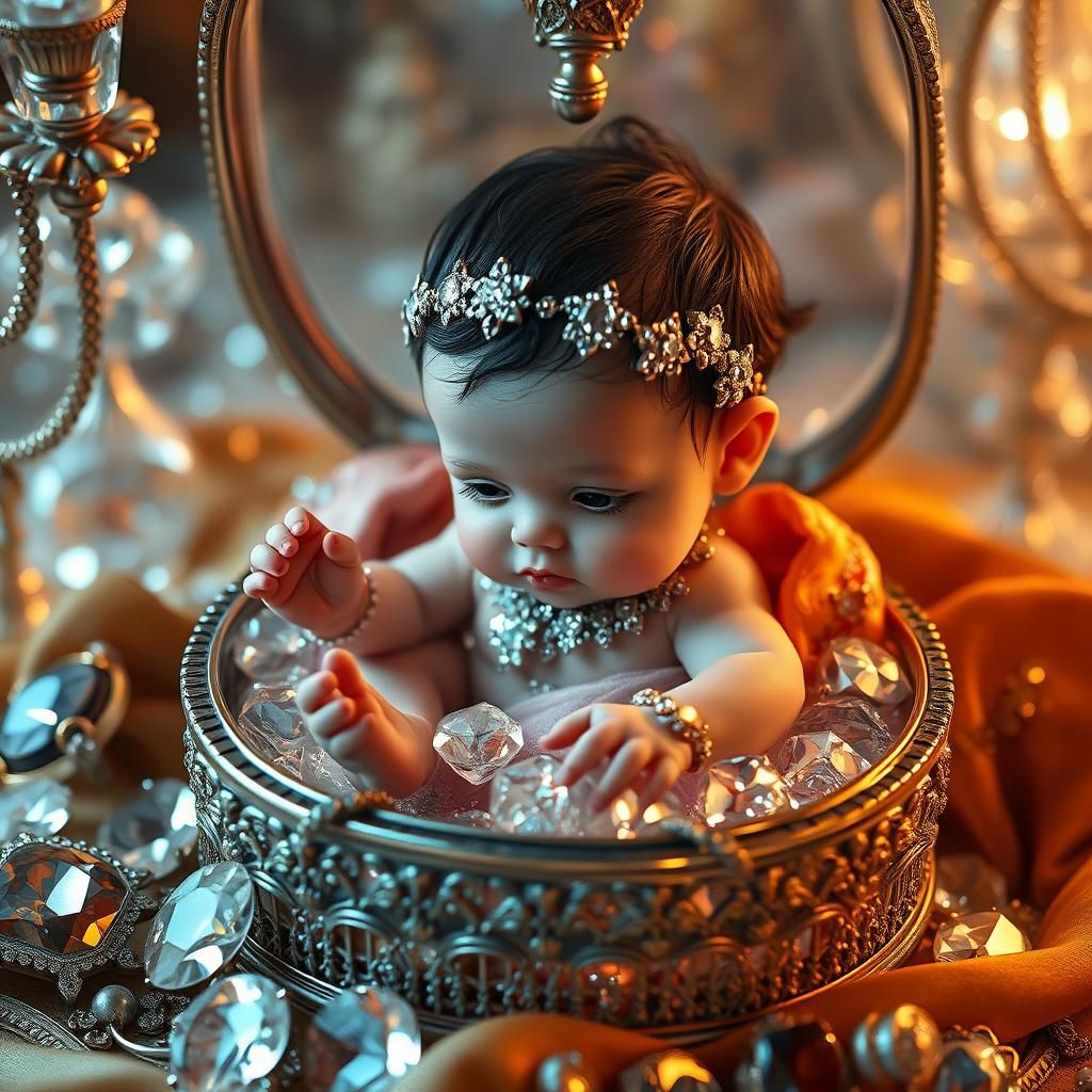 Baby in Jewelry Box: High-Fantasy Concept Art