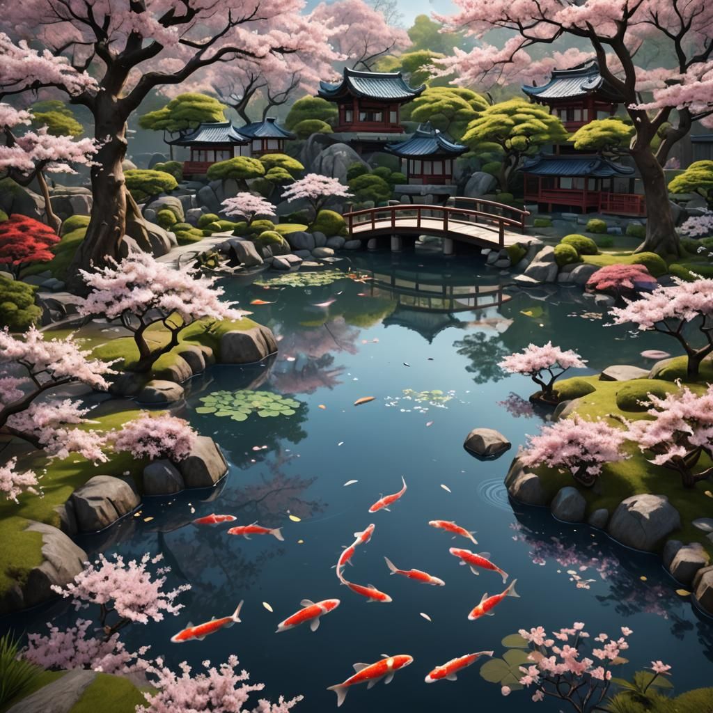 Tranquil Japanese Garden