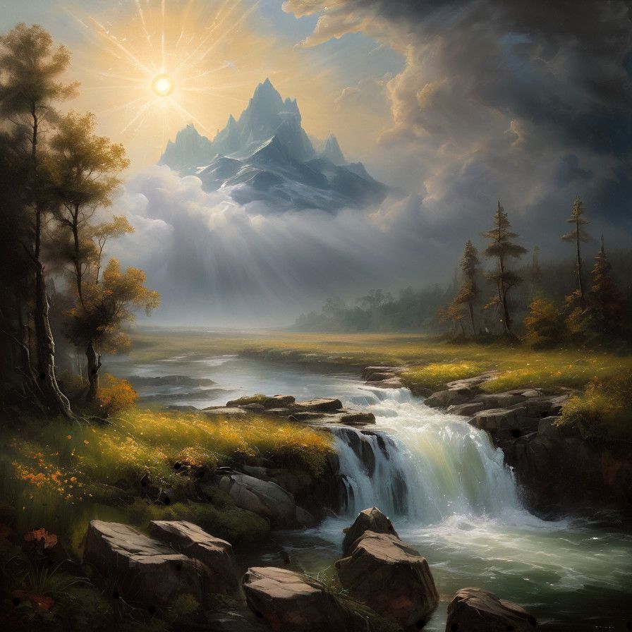 Morning Breaks in Soft Golden Light