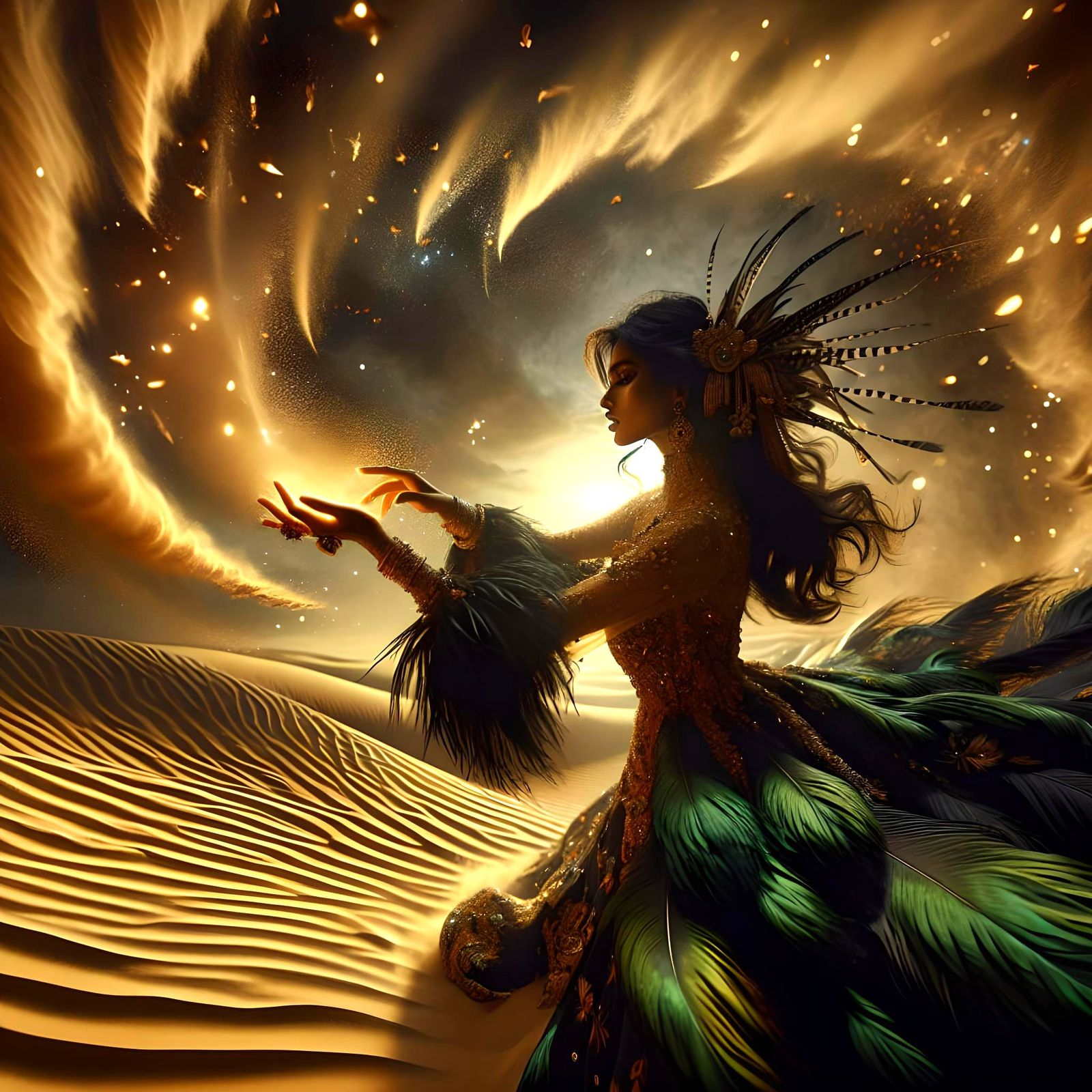 South Asian Elementalist Controls Desert Magic