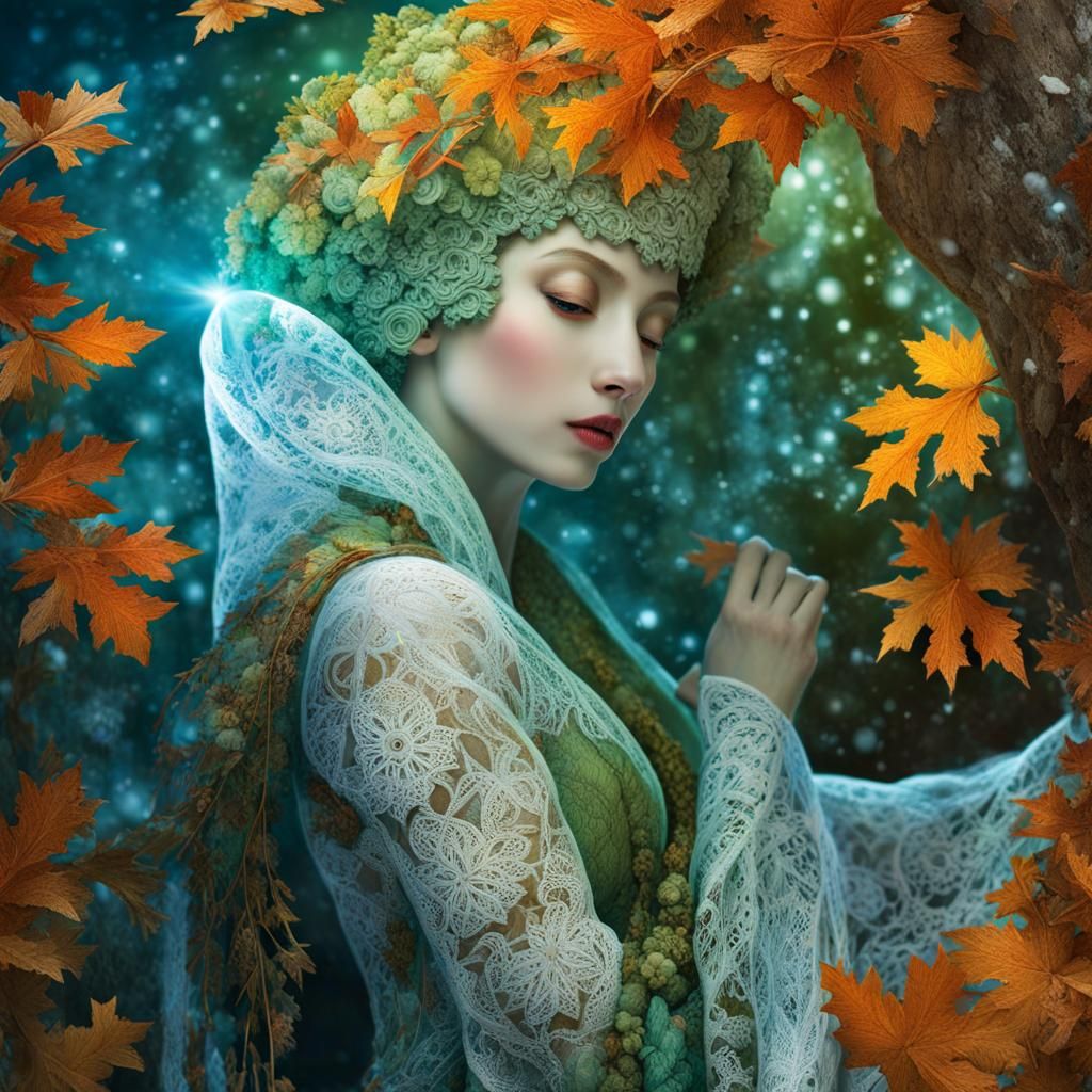 Gaia Goddess Laces Globe