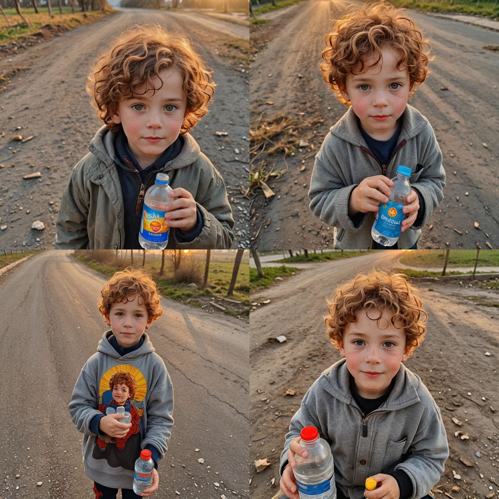 Golden-Eyed Boy at Sunrise