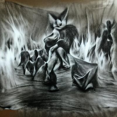 Infernal Pandemonium: A Chaotic Demonic Scene