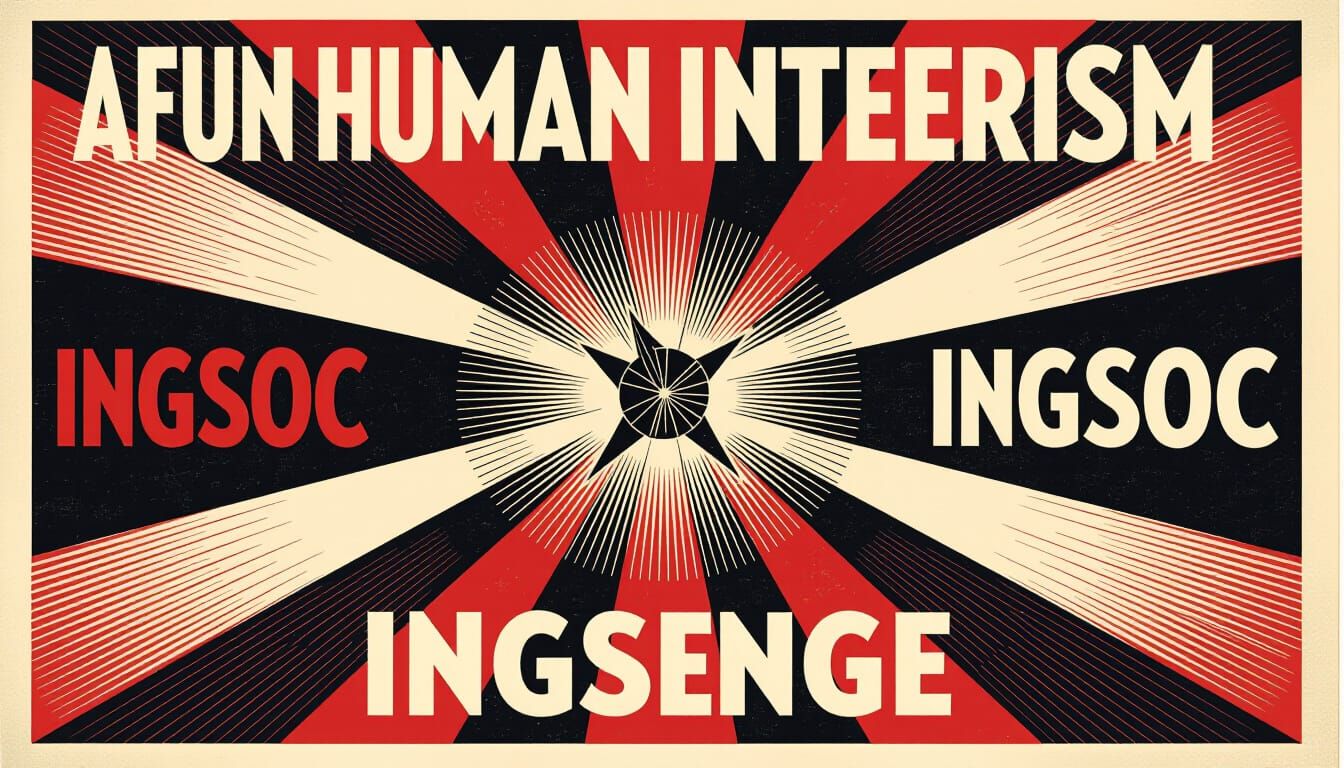 Afunhumaninterism Defined: Vintage Political Poster Style