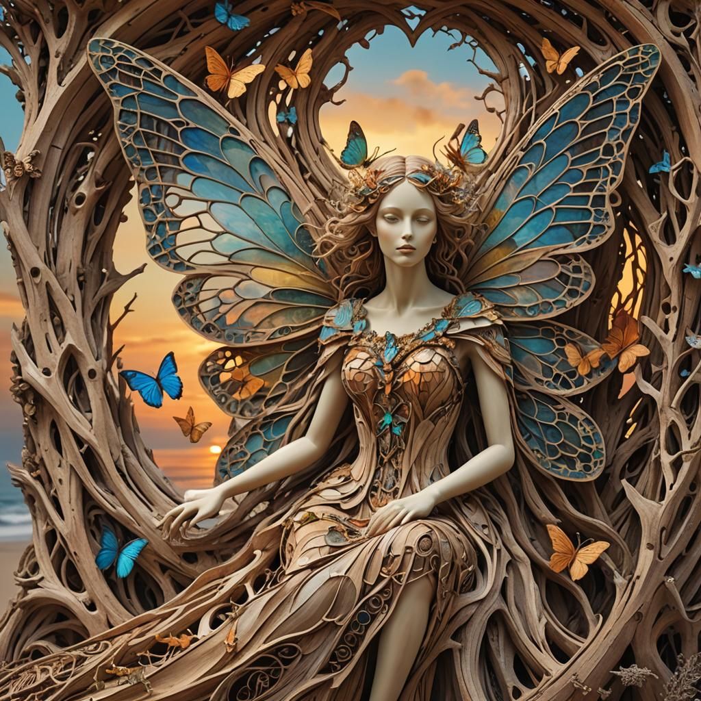 Fairy Made From Driftwood