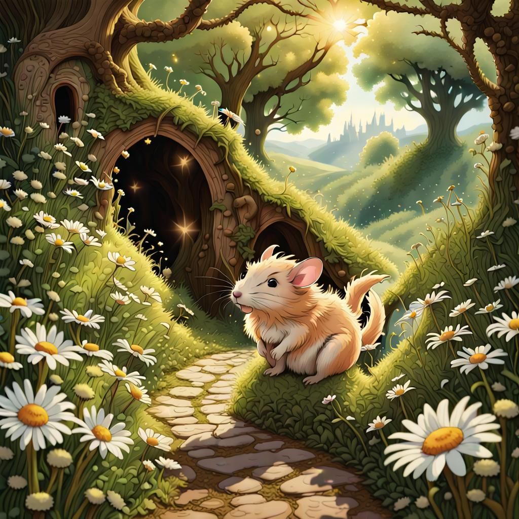 In verdant fields where daisies sway,
And golden sunlight cr...