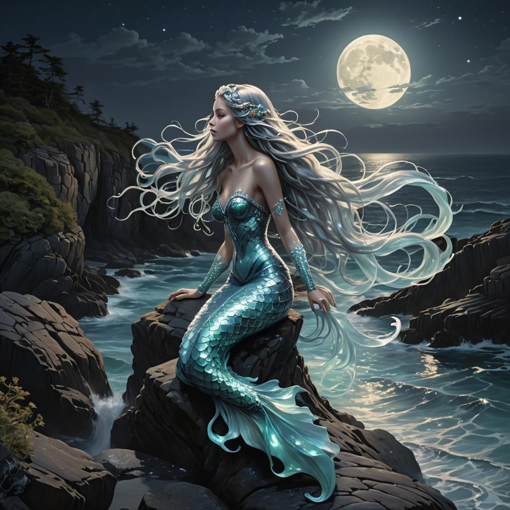 a mysterious mermaid