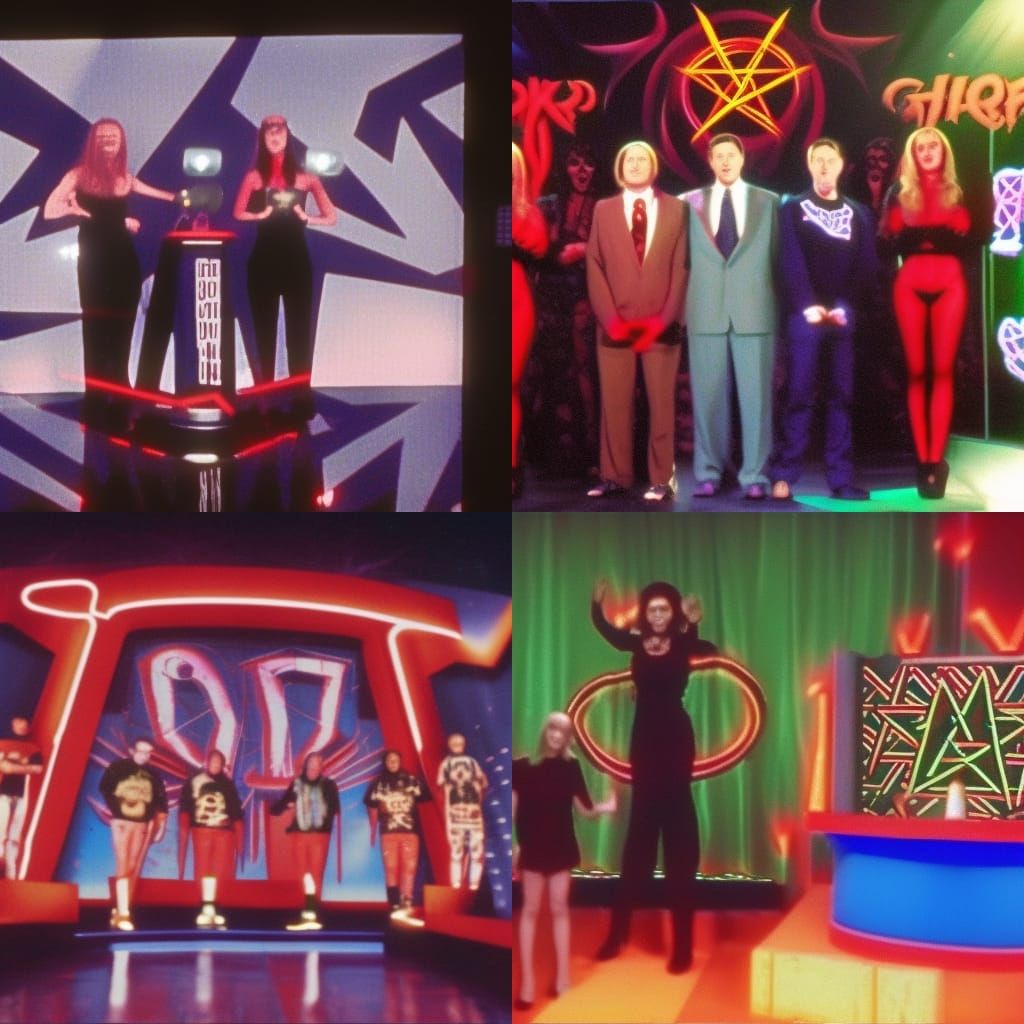 Demonic 90s Game Show Footage in VHS Quality