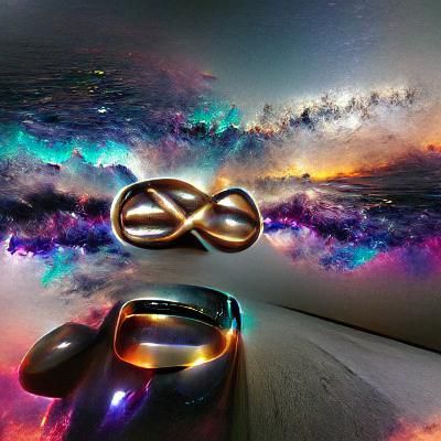 Abstract Infinity Symbol Generated by AI