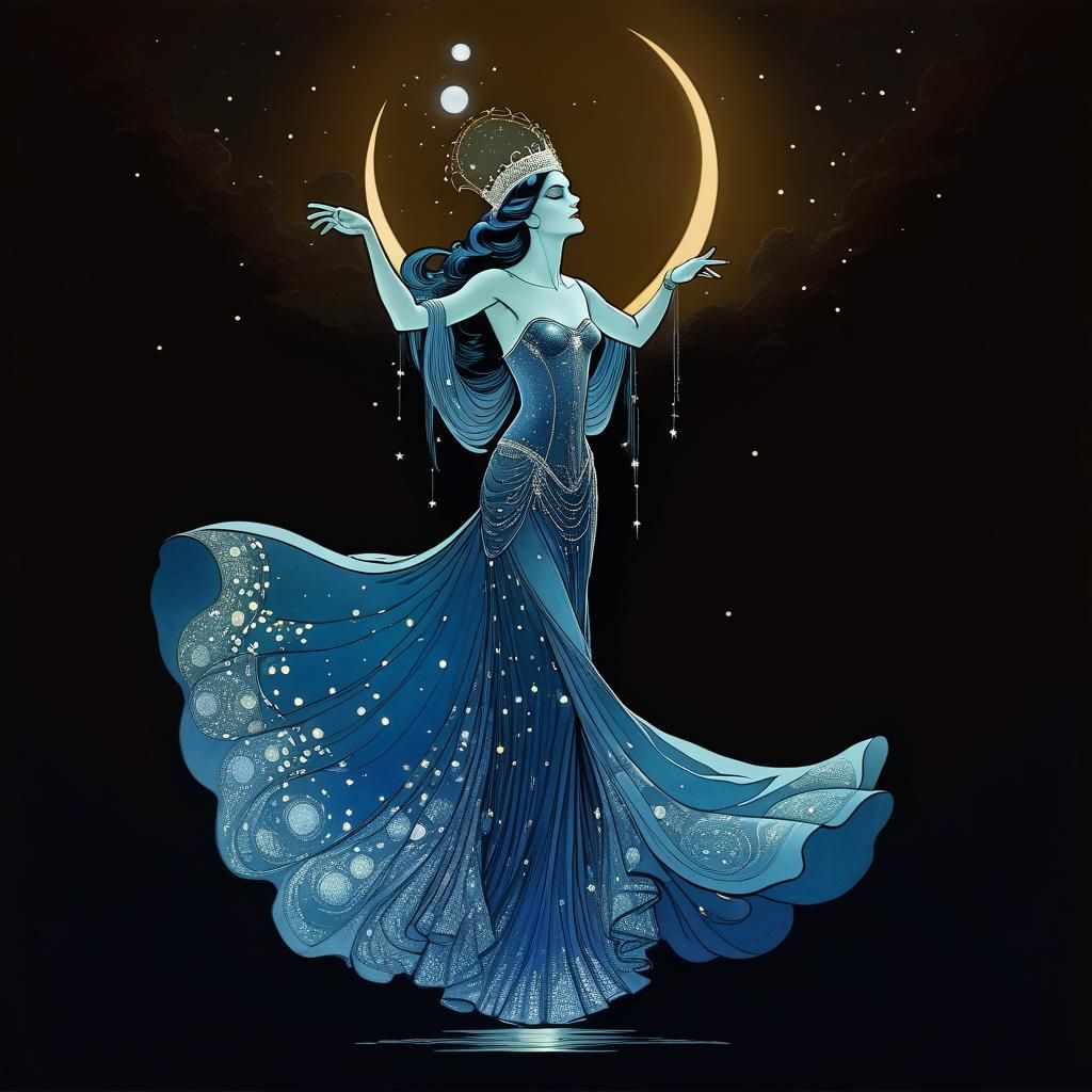 Mysterious Queen Reigns Over Nocturnal Shores