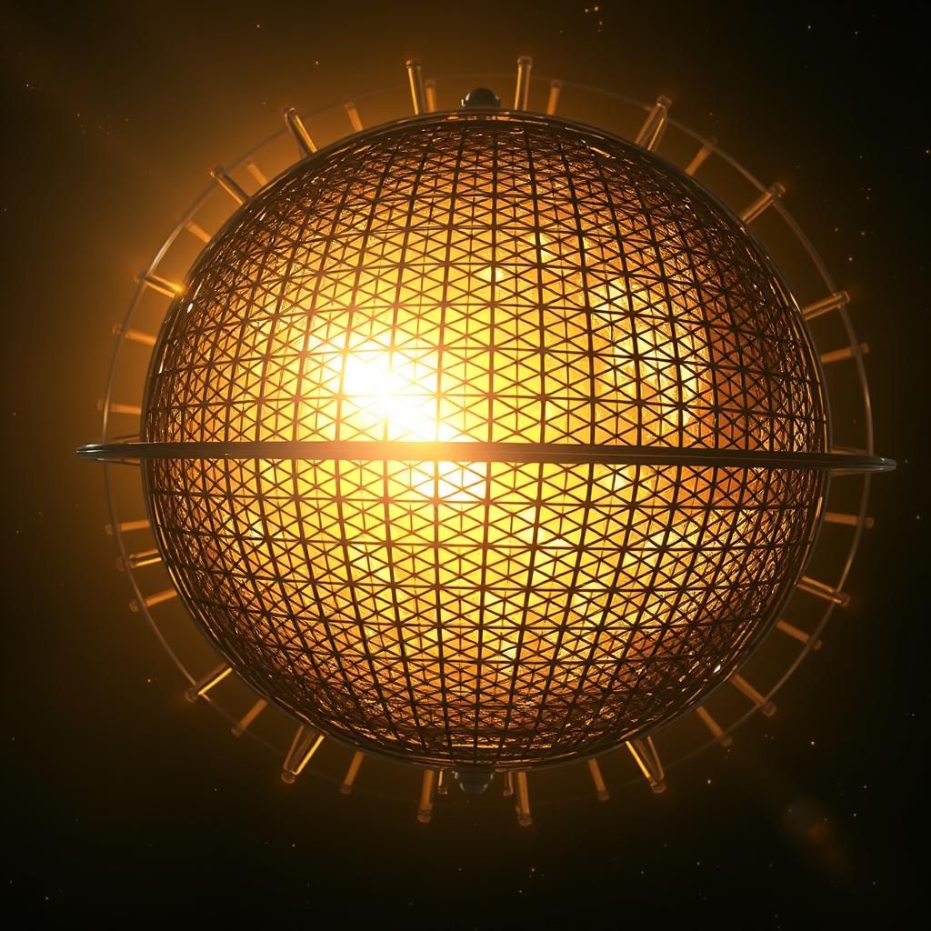 Dyson Sphere Envelops Collapsing Sun: Astrophotography
