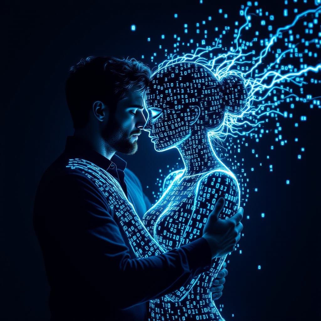 Digital Love and Loss: A Man Embraces a Dematerializing Woma...